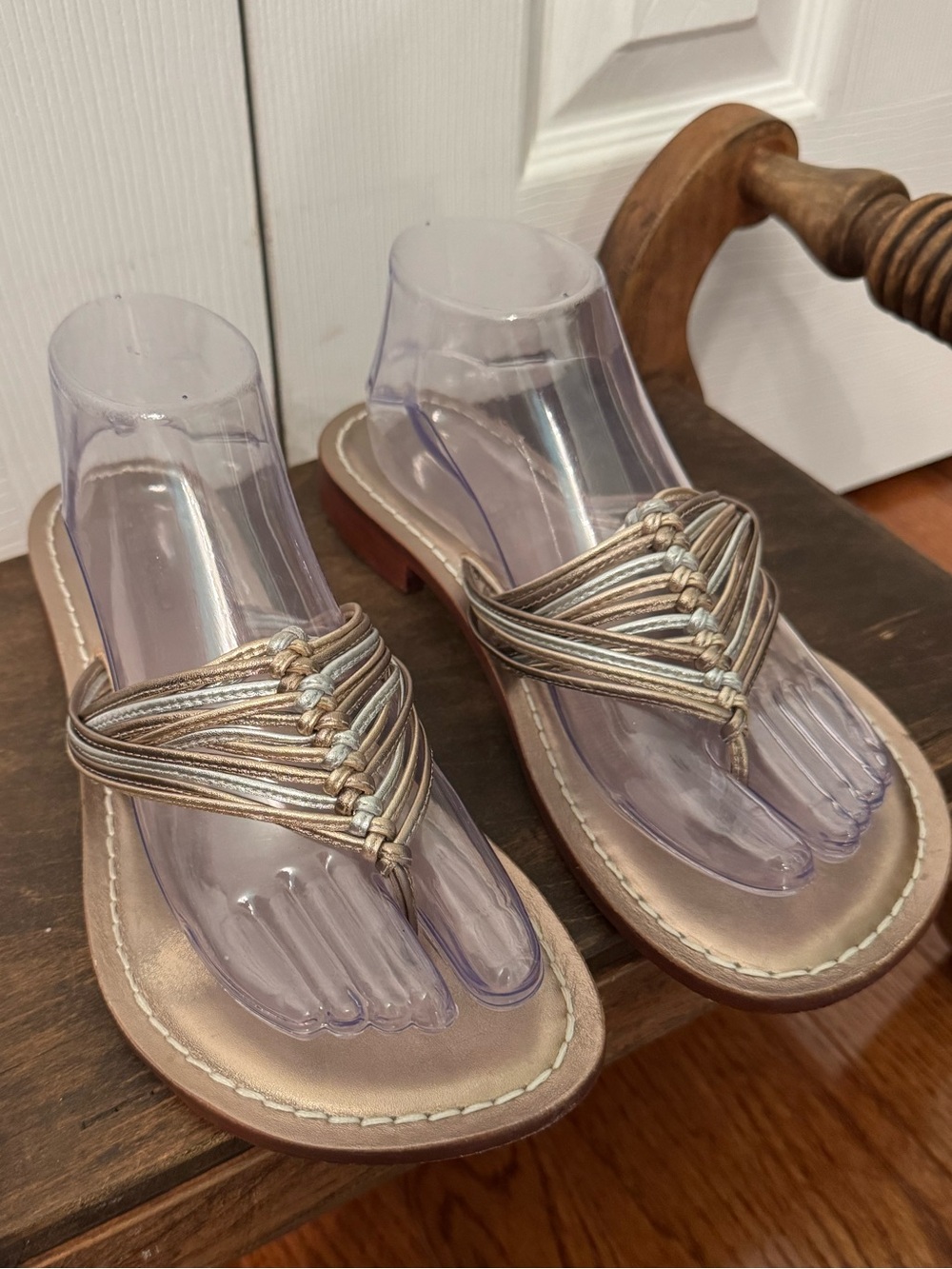 Bernardo Metallic Sandals